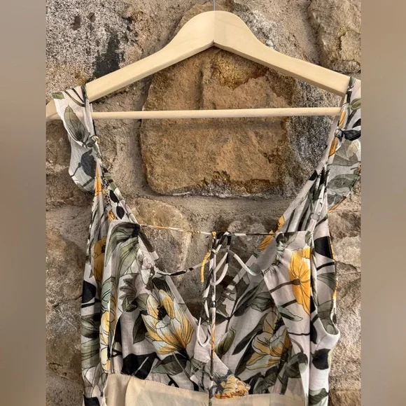 Secret Mission Super Natural Celia Maxi Open Back Dress in Poppy yellow - Picture 8 of 11